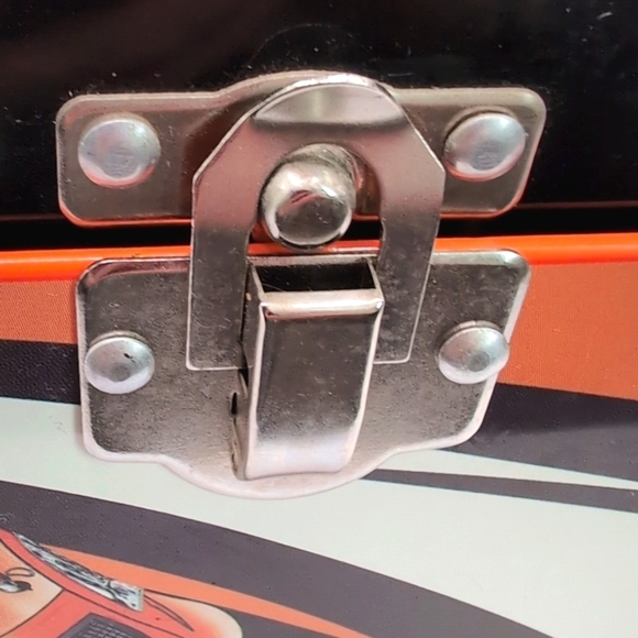 Vintage Tony Stewart 2003 NASCAR Home Depot Metal Lunch Box Racing Collectible - Picture 7 of 11